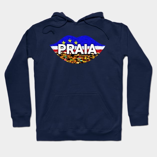 Praia - Cabo Verde Hoodie by Tony Cisse Art Originals